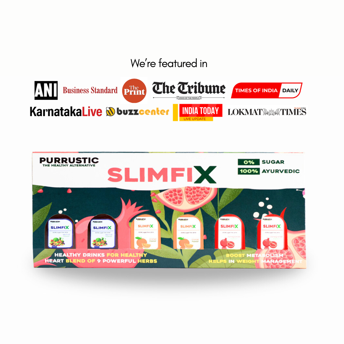 SLIMFIX - Ultra Slim, Feel Younger, Cuts stored fats, Improves Metabolism and Digestion