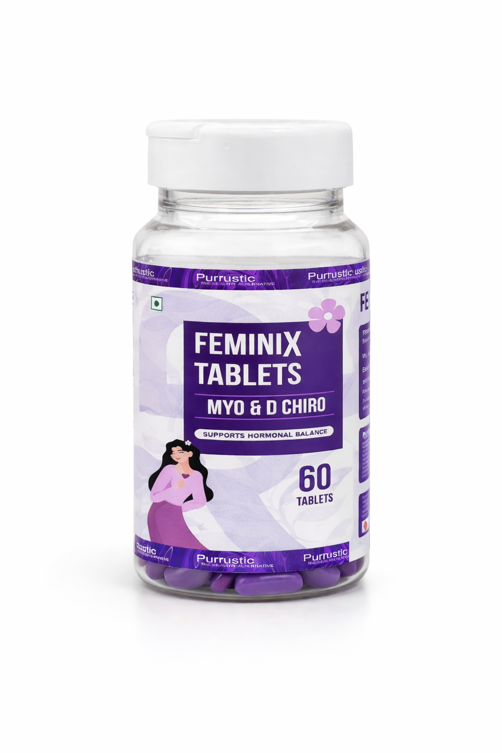 FEMINIX TABLETS - PCOS Supplement with Myo Inositol & D Chiro Inositol in an ideal 40:1 ratio | Inositol Supplement - 60 Tablets