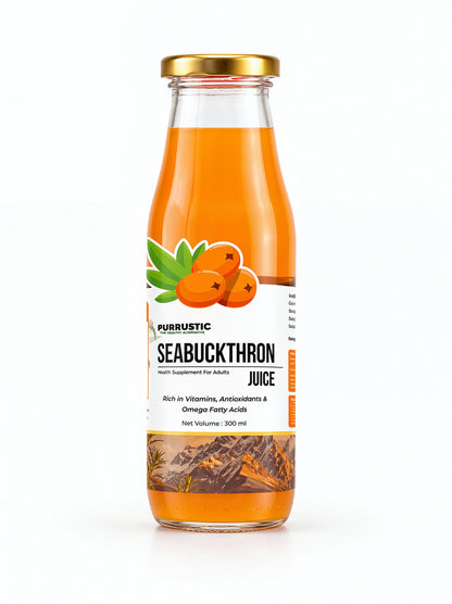 Himalayan Sea Buckthorn Pulp Concentrate 300ml | Cold-Pressed | Makes 50 Glasses | Natural Vitamin C, Omega 3 6 7 9, Antioxidants | Immunity, Skin Glow &amp; Gut Health Support | Juice Seabuckthorn