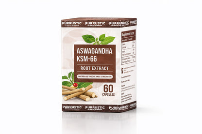 Ashwagandha KSM-66® | 5% Withanolides for Max Results | Clinically Proven 100% Pure Root Extract | Stress Relief, Energy &amp; Recovery Support | World’s Strongest Ashwagandha | 60 Capsules
