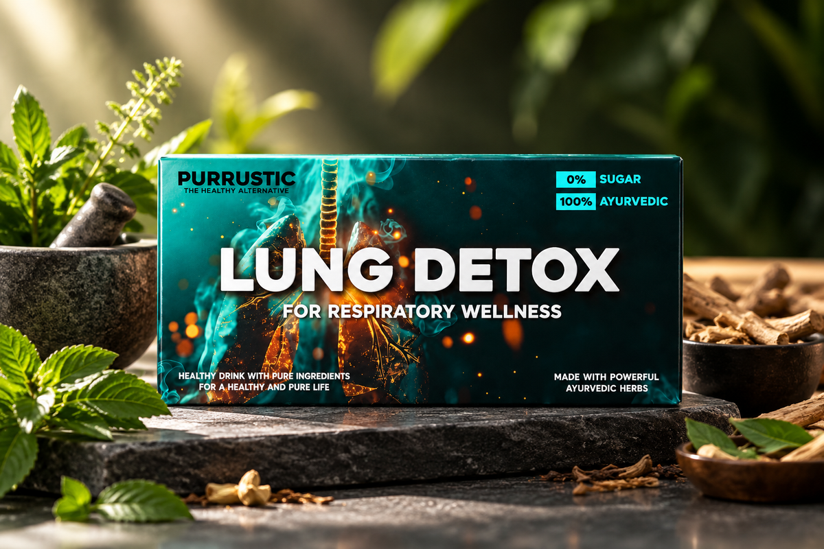 Lung Detox - For Respiratory Wellness &amp; Pollution Care (14 Days Cleanser)