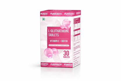 Glutathione Tablets for Skin whitening. L-Glutathione Hyaluronic Acid, Biotin, Vitamin C and Botanical Supplements for Daily Skin Antioxidant Support 30 Tablets