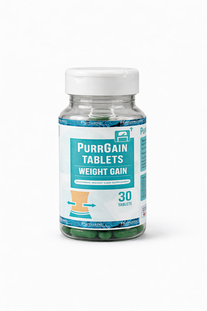 PURRGAIN TABLETS - Clinically Proven Ayurvedic Weight Gainer | Helps in Improving Appetite &amp; Weight | 90 Tablets